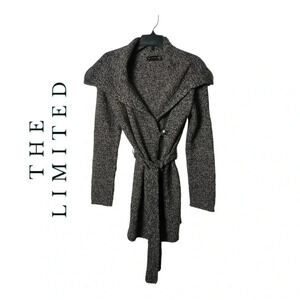 1416. THE LIMITED WOOL/ALPACA BLEND‎ CARDIGAN LONG SLEEVE WITH BELT SIZE SMALL